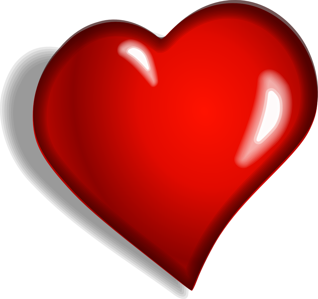 red heart self love